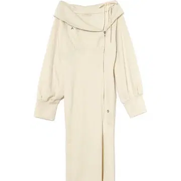 andmary Carina 슬릿 드레스 아이보리