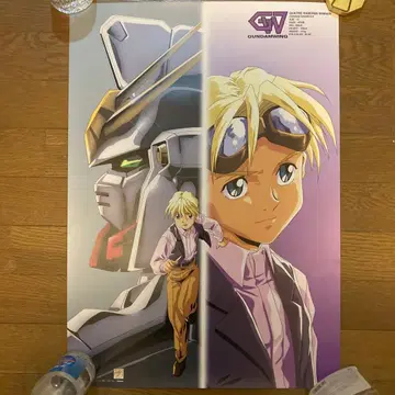 새상품급 신기동전기 건담 W 카토르 A2 포스터