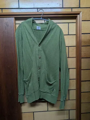 [ GO HEMP ] 올리브 그린 가디건