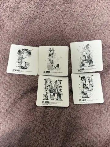 CLAMP전 코스터 5장 컴플리트 세트
