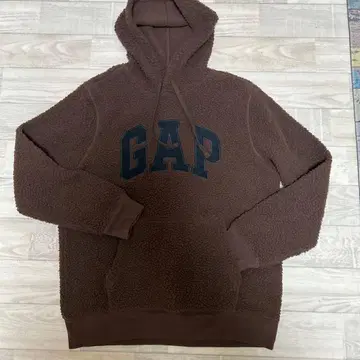 GAP 로고 보아 후드티 브라운 M 사이즈