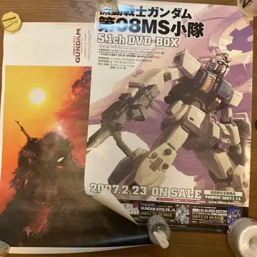 기동전사 건담 제08MS 소대 판매 촉진용 B2 포스터 2종 세트