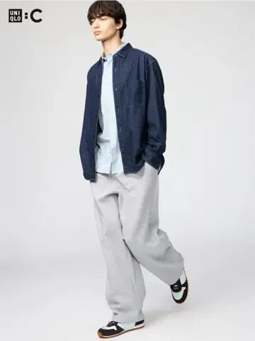 UNIQLO 맨투맨 와이드 팬츠 가격 인하 가능