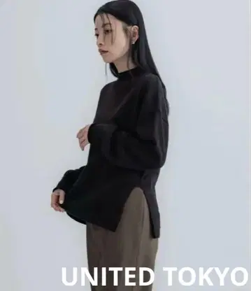 [ UNITED TOKYO ] 울 마틱 모크넥 니트