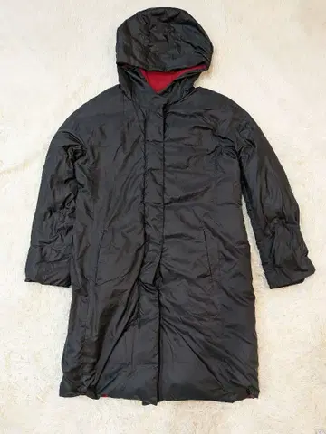 조르주 레쉬 후드 부착 롱 기장 다운 자켓