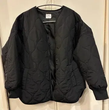 coen 블랙 퀼팅 자켓 M