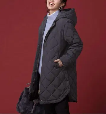 UNFILO x TAION 2WAY 퀼팅 다운 블랙 M 사이즈