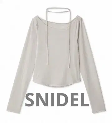 SNIDEL 스나이델 심플 플로키 벨로아 상의