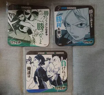 하이큐 겐가 x 타이칸 청춘 격려 코스터 사와무라 다이치 스가와라 코시