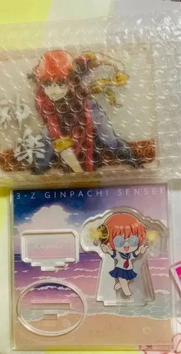 카구라 은혼 3년 Z반 긴파치 선생님 아크릴 스탠드 디오라마 불꽃놀이