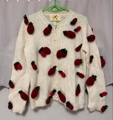 컨디션 최상 PINK HOUSE 딸기 가디건 스웨터