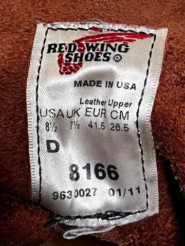 RED WING 8166 US8.5 26.5cm