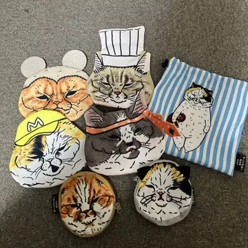 세상에서 가장 신기한 고양이 세계 파우치 6개 복조리 1개 세트