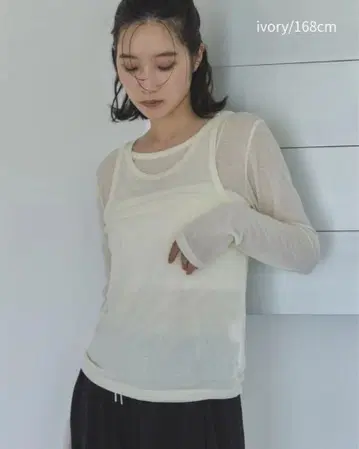 [택 포함 새상품] feepur 탱크 레이어드 시어 아론 Tee