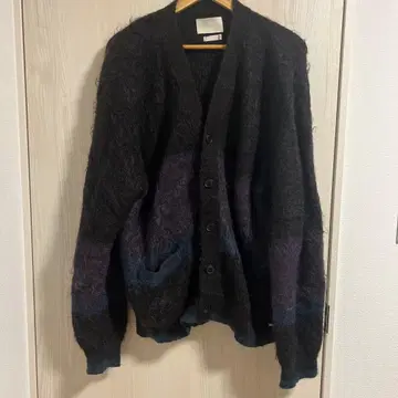 YOKE 23AW 모헤어 가디건 블랙 사이즈 3