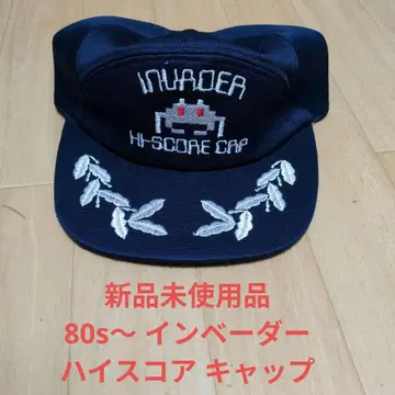 미사용품 80s~ 레트로 인베이더 하이스코어 캡