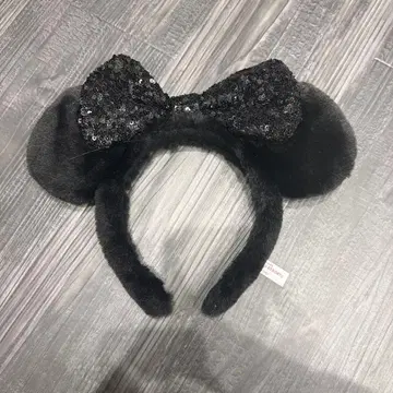 미키 귀 머리띠 블랙