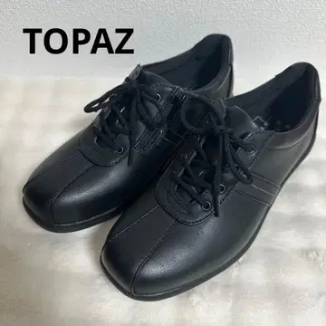 [ 새상품 ] TOPAZ 워킹 컴포트 슈즈 블랙 사이드 지퍼