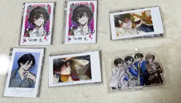 사류의 인습 형제 세트 아크릴 스탠드 폴라로이드풍 카드