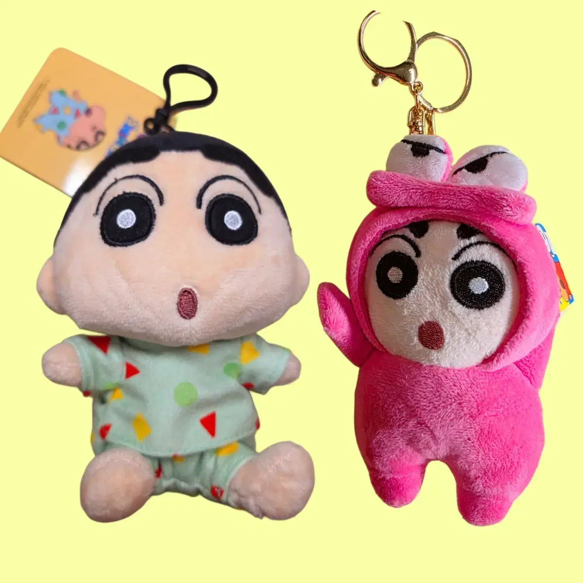Crayon Shin-chan Pajama Doll &amp; Waniyama-san Keyring, New Product with Tag.