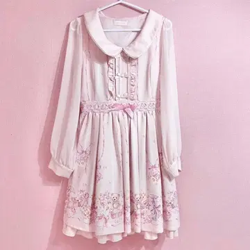 LIZLISA 리즈리사 랩핑 베어 패턴 원피스