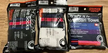 훼미리마트 기묘한 이야기 라인 양말 타월