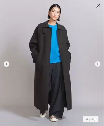 beauty&youth 롱 코트 리버 스탠 칼라 롱 코트