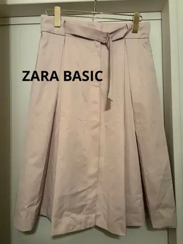 ZARABASIC 무릎 기장 플리츠 스커트