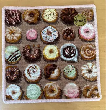 [미사용 새상품] 페이러 손수건 모그모그 도넛 구형 컬러