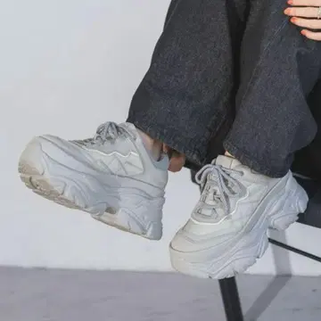 JEANASIS 통굽 스니커즈 그레이 인기 한국 스타일 업 빅