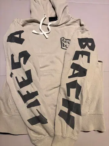 life's a beach 후드티 카키 s