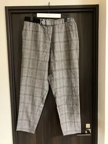 그라프 페이퍼 쿡 팬츠 그레이 계열 체크 슬랙스