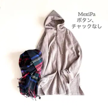 MexiPa 메키파 후드 오버 사이즈 울 가디건 론 헤르만