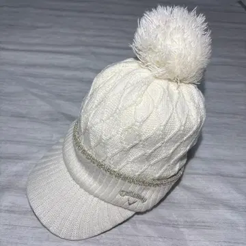 [ 새상품급 ] 캘러웨이 니트 플리스 챙 달린 니트 캡