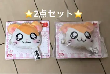 햇살이 따라서 햄스터 햄짱즈 봉제 인형 헤어 클립 햄 2개 세트