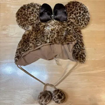디즈니 레오파드 무늬 팬 캡 Disney