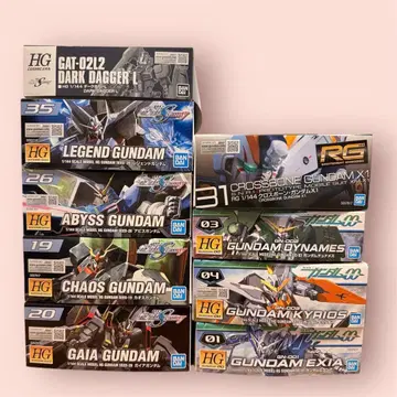 HG RG 건담 프라모델 9종 (미조립) 세트