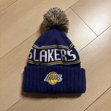 Los Angeles Lakers 니트 모자 폼폼 포함