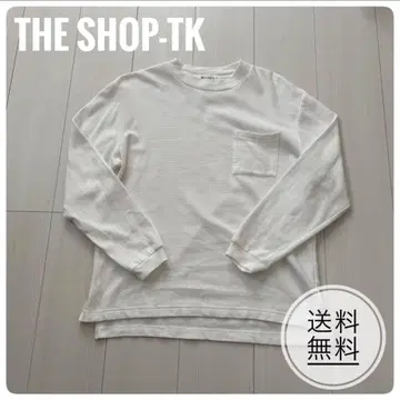 [ 미사용품 ] THE SHOP TK 화이트 긴팔 티셔츠