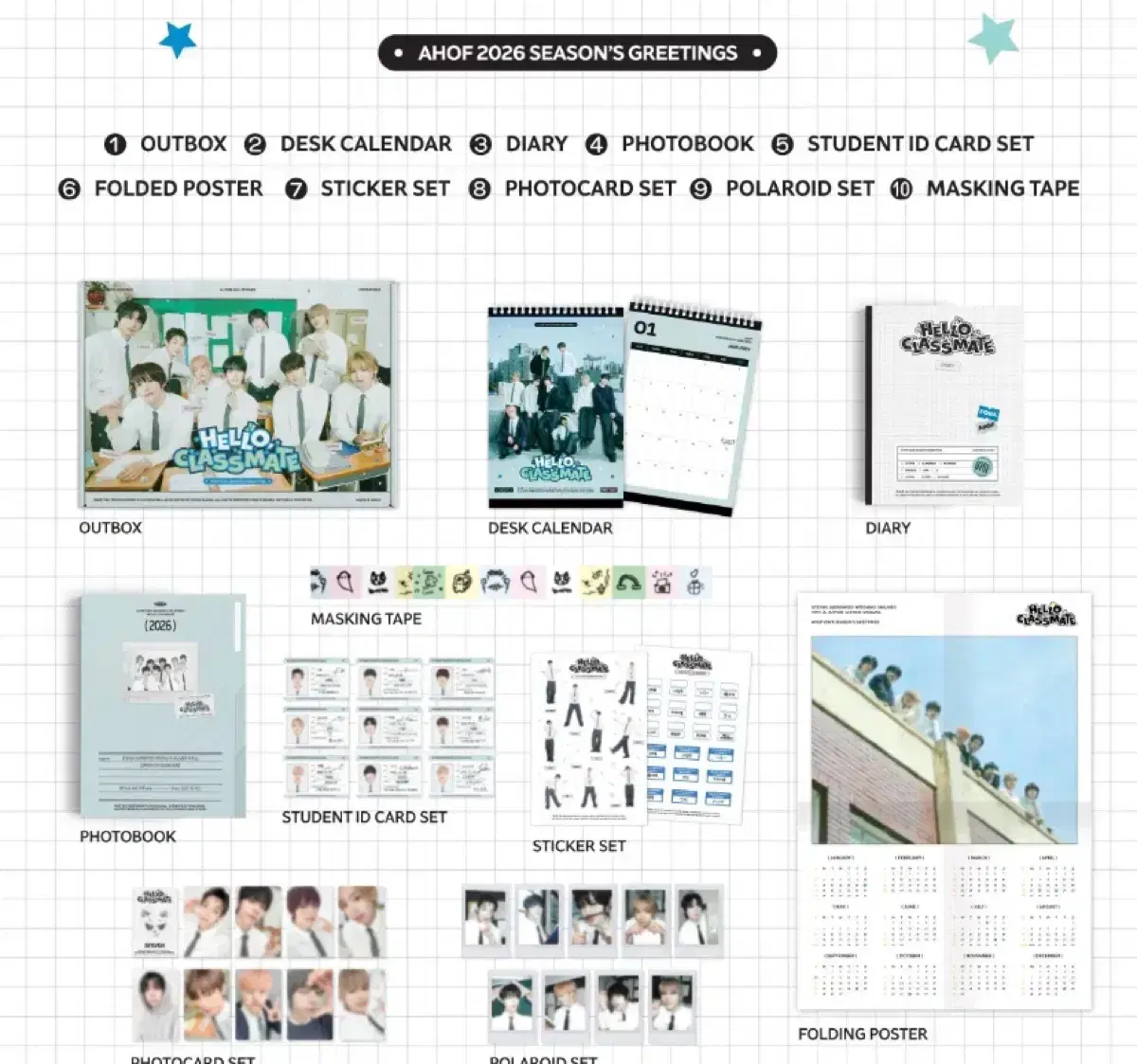 Park Juwon) Ahop AHOP Seasons Greetings Poca Buncheol Sig WTS