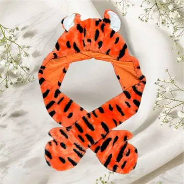 디즈니 티거 팬캡 머플러 푸우 머플러캡