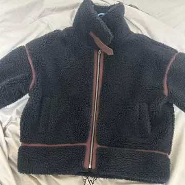 WEGO 블랙 플리스 자켓 하이넥