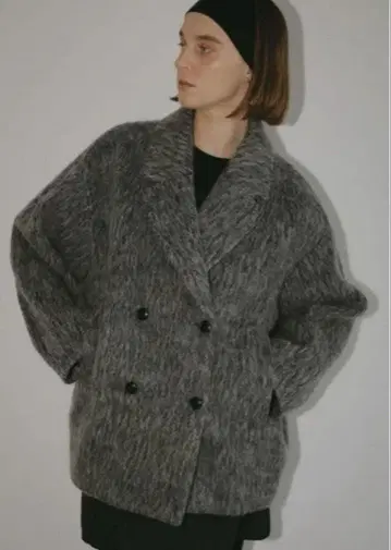 MANOF SHAGGY COCOON COAT