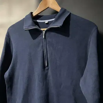 올드 유니클로 구형 택 하프 지퍼 맨투맨 네이비 XL