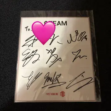 &team 멤버 전원 친필 사인