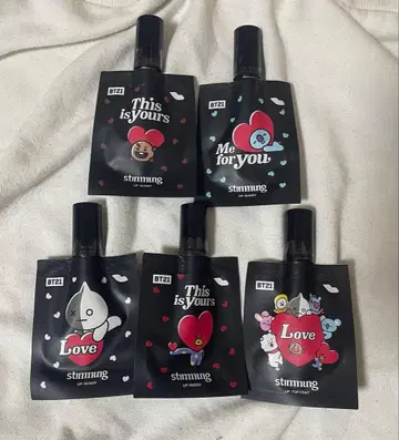 BT21 립 5개 세트