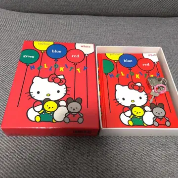 [ 미사용 ] Sanrio 헬로키티 열쇠 달린 일기장 레트로 열쇠 1개