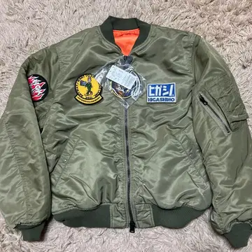 히가시노 데님 MA-1 플라이트 자켓 M 알파 버즈릭슨
