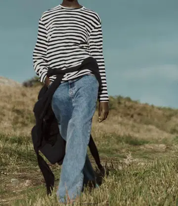 ZARA 보더 티셔츠 맨투맨