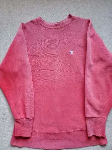 자수 택 90s 리버스위브 핑크 S~M